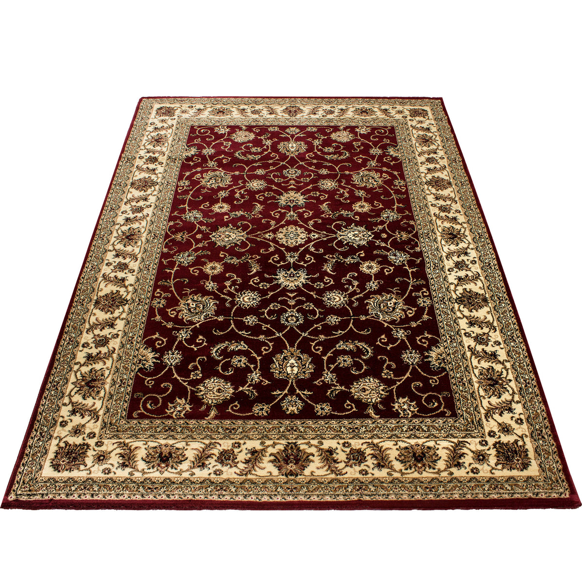 Kurzflor-Teppich Persisches Medaillon – Waschbar | Klassischer Orient | Heatset-Veredelung für Wolloptik – Ansicht 7