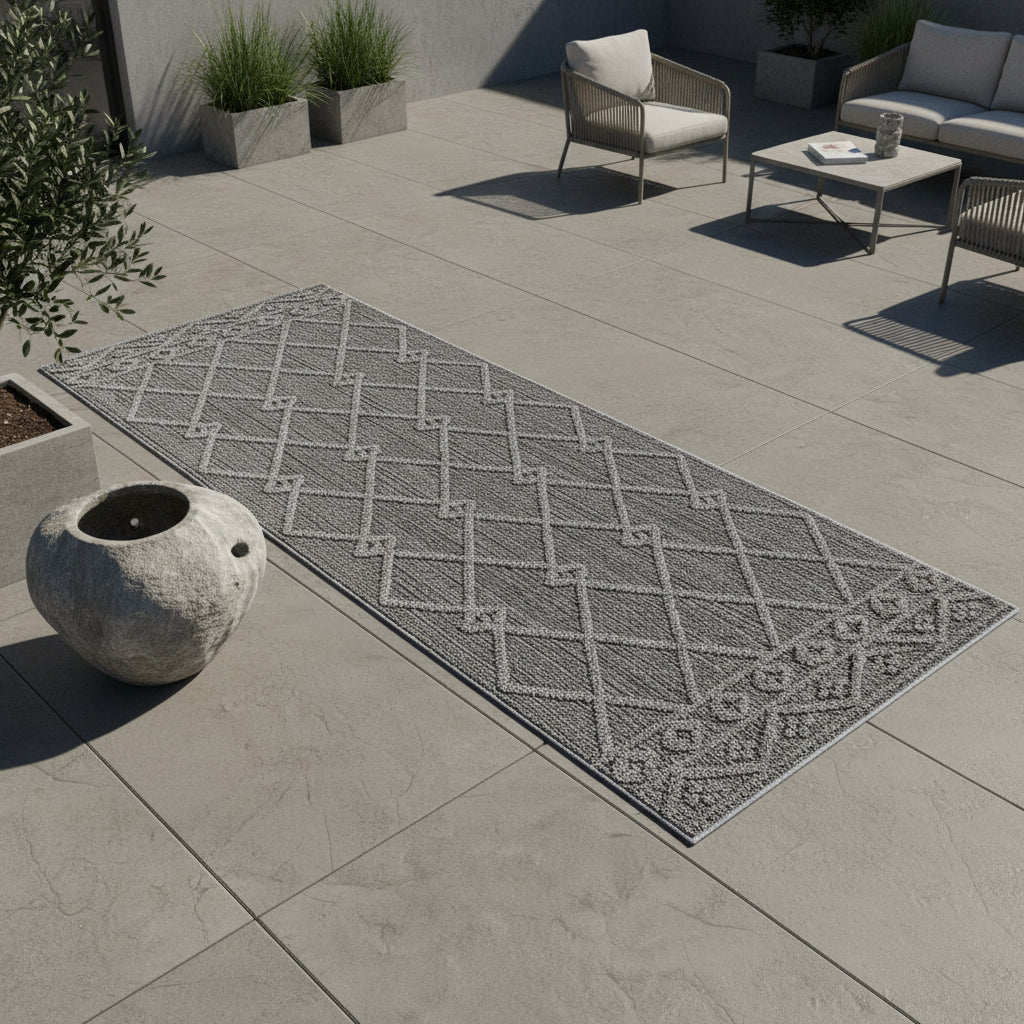 Teppich Outdoor Flachgewebe Berber-Muster Polypropylen Terrasse_Läufer_