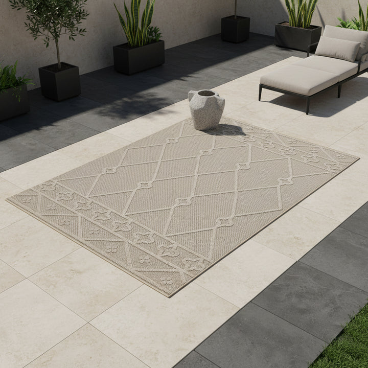 Teppich Outdoor Flachgewebe Berber-Muster Polypropylen Terrasse_Läufer_