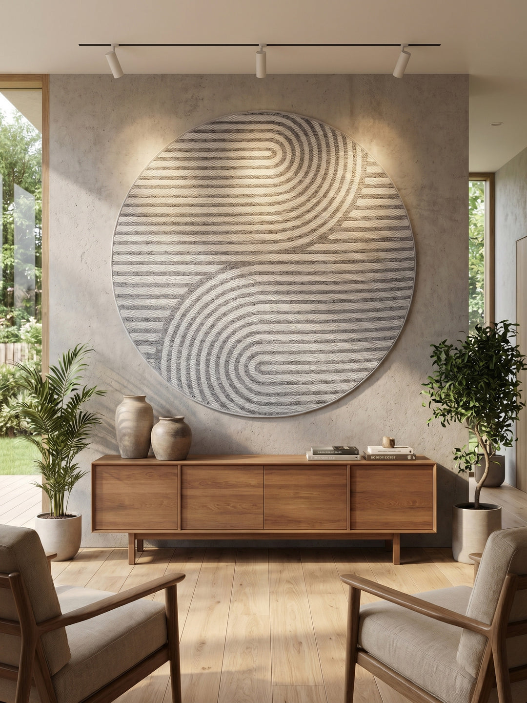 Teppich Grau Unknown Wanddisplay_