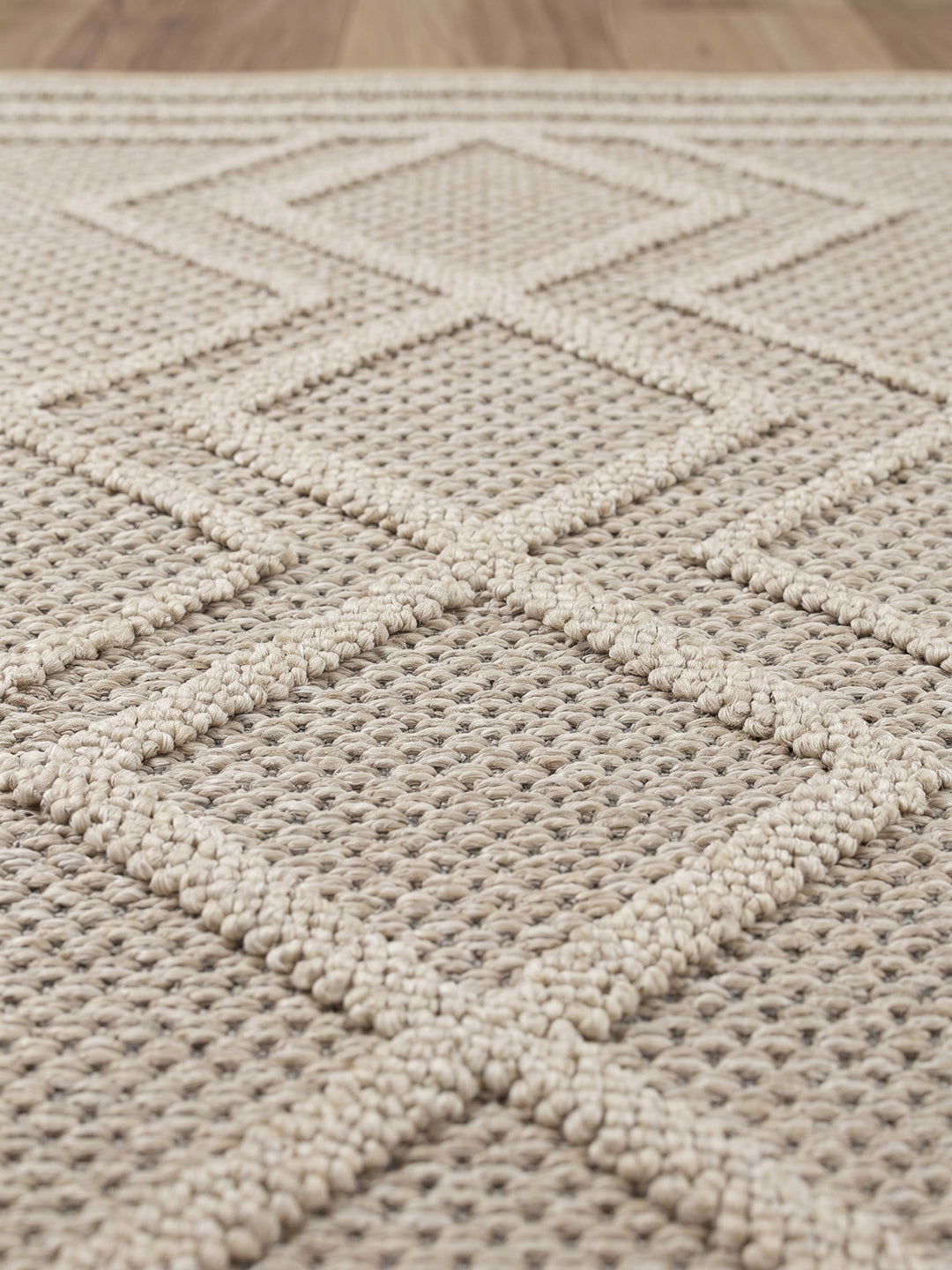 Teppich Beige Läufer Farbdetail Muster_