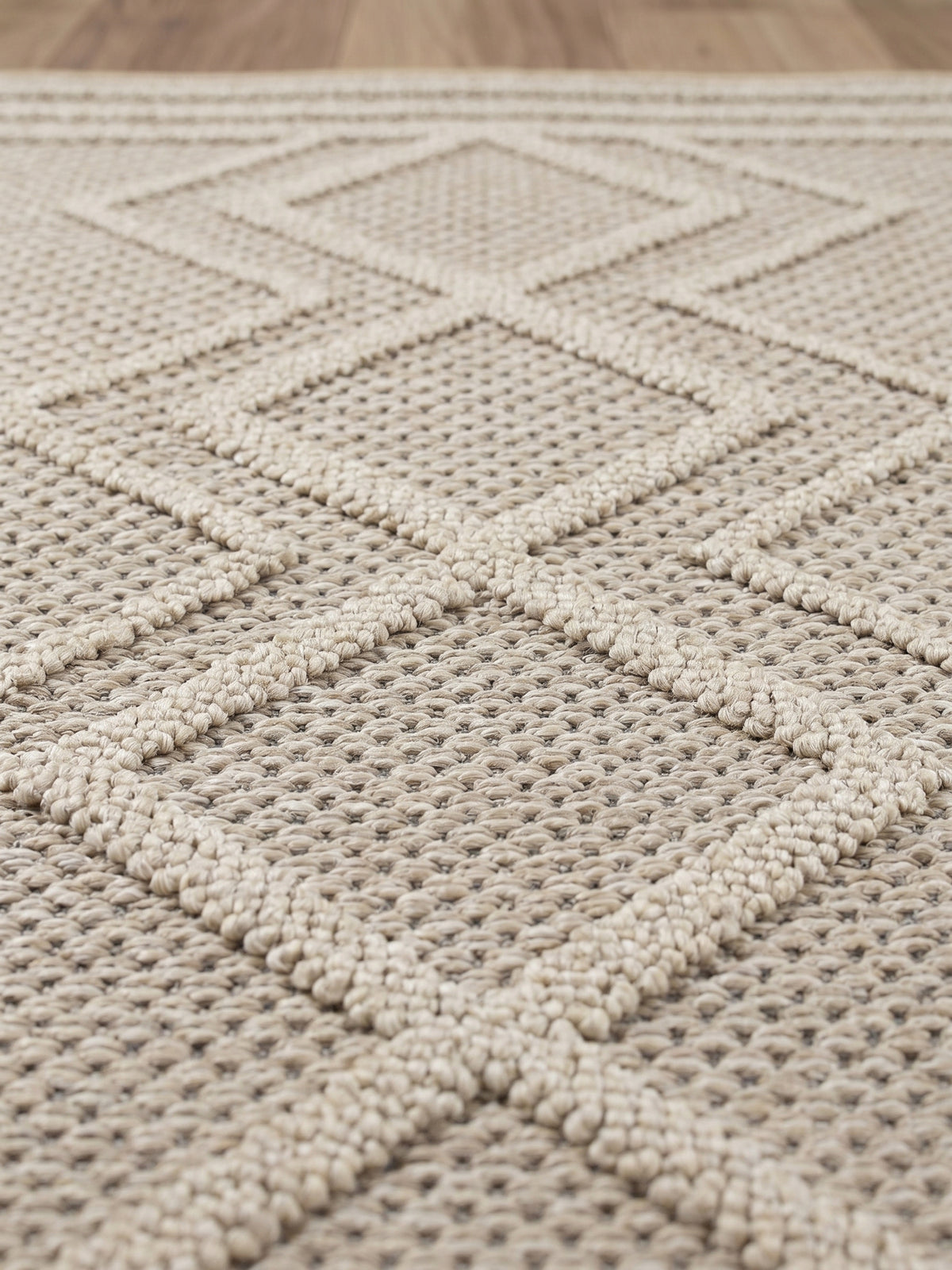 Teppich Beige Läufer Farbdetail Muster_