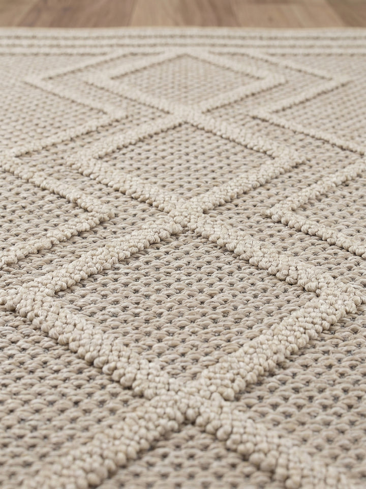 Teppich Beige Läufer Farbdetail Muster_