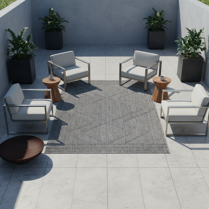 Teppich Outdoor Flachgewebe Boho-Muster Polypropylen Küche_Läufer_