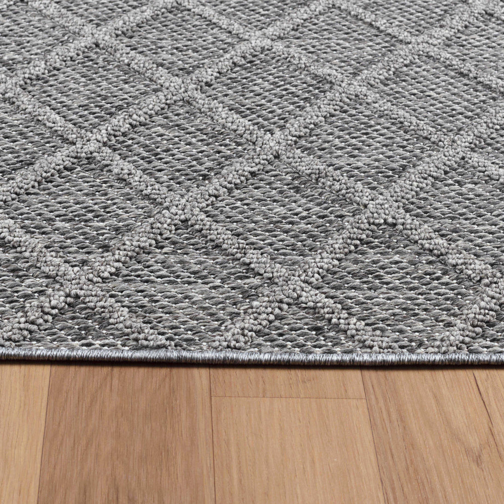 Teppich Outdoor Flachgewebe Rauten-Muster Polypropylen Balkon_Läufer_