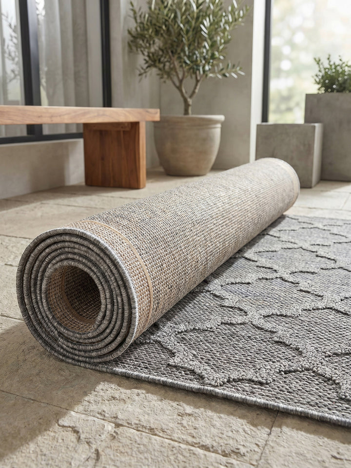 Teppich Grey Läufer Wohnaccessoire Deko_