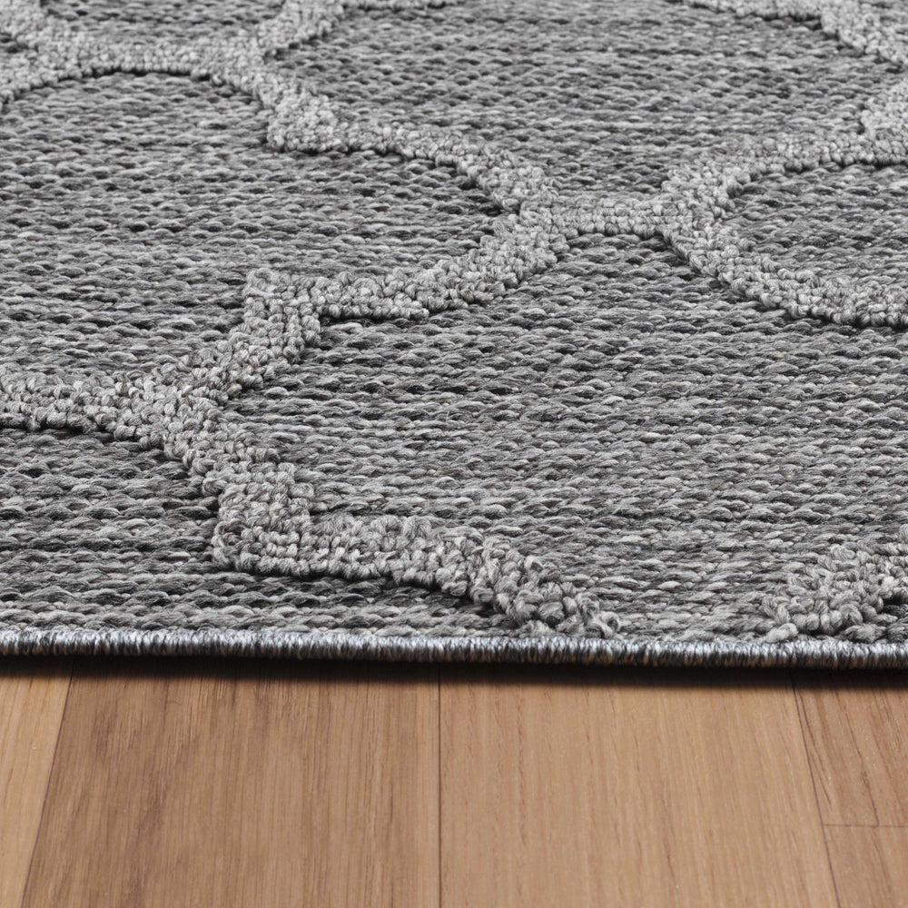 Teppich Outdoor Flachgewebe Skandi-Muster Polypropylen Balkon_Läufer_