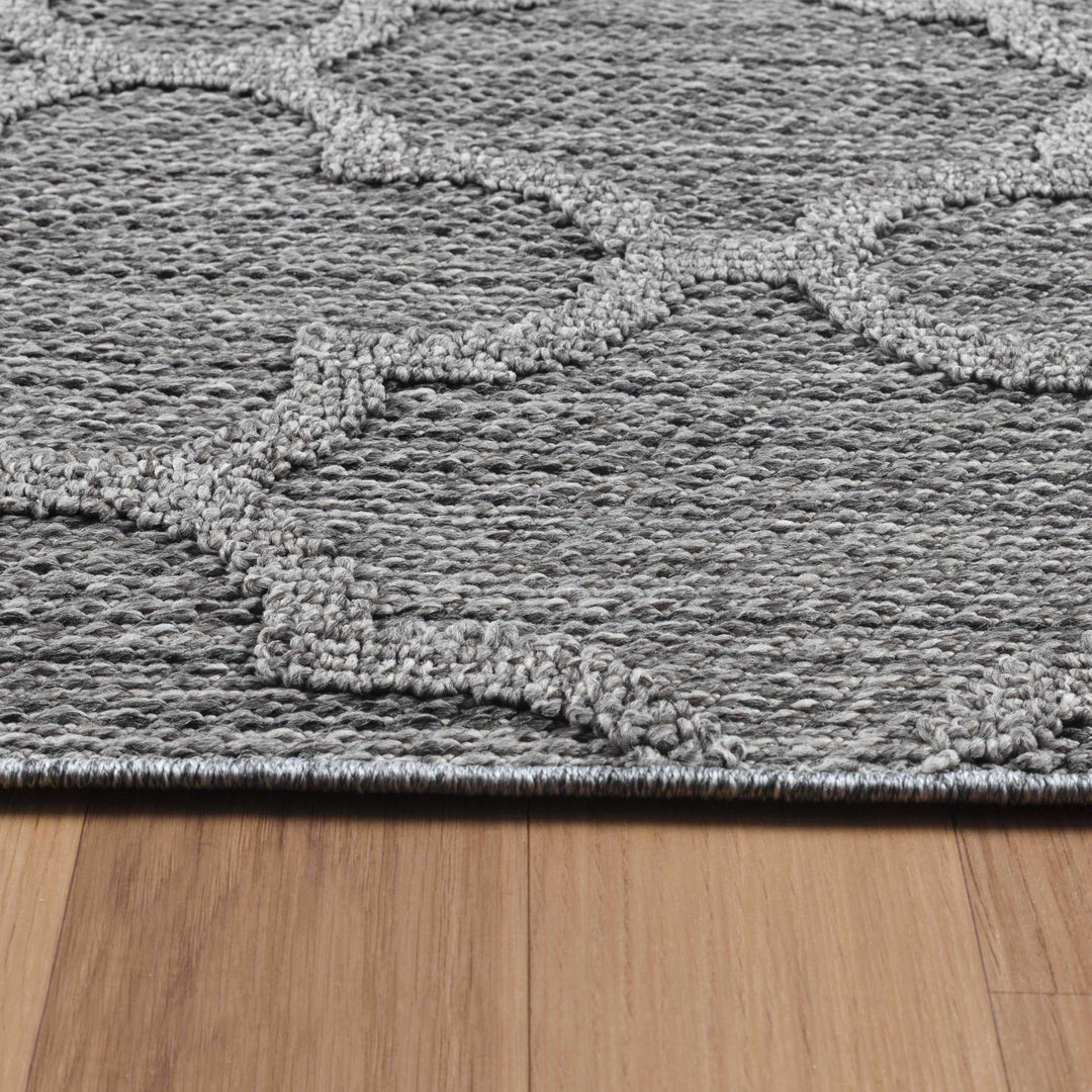 Teppich Outdoor Flachgewebe Skandi-Muster Polypropylen Balkon_Läufer_