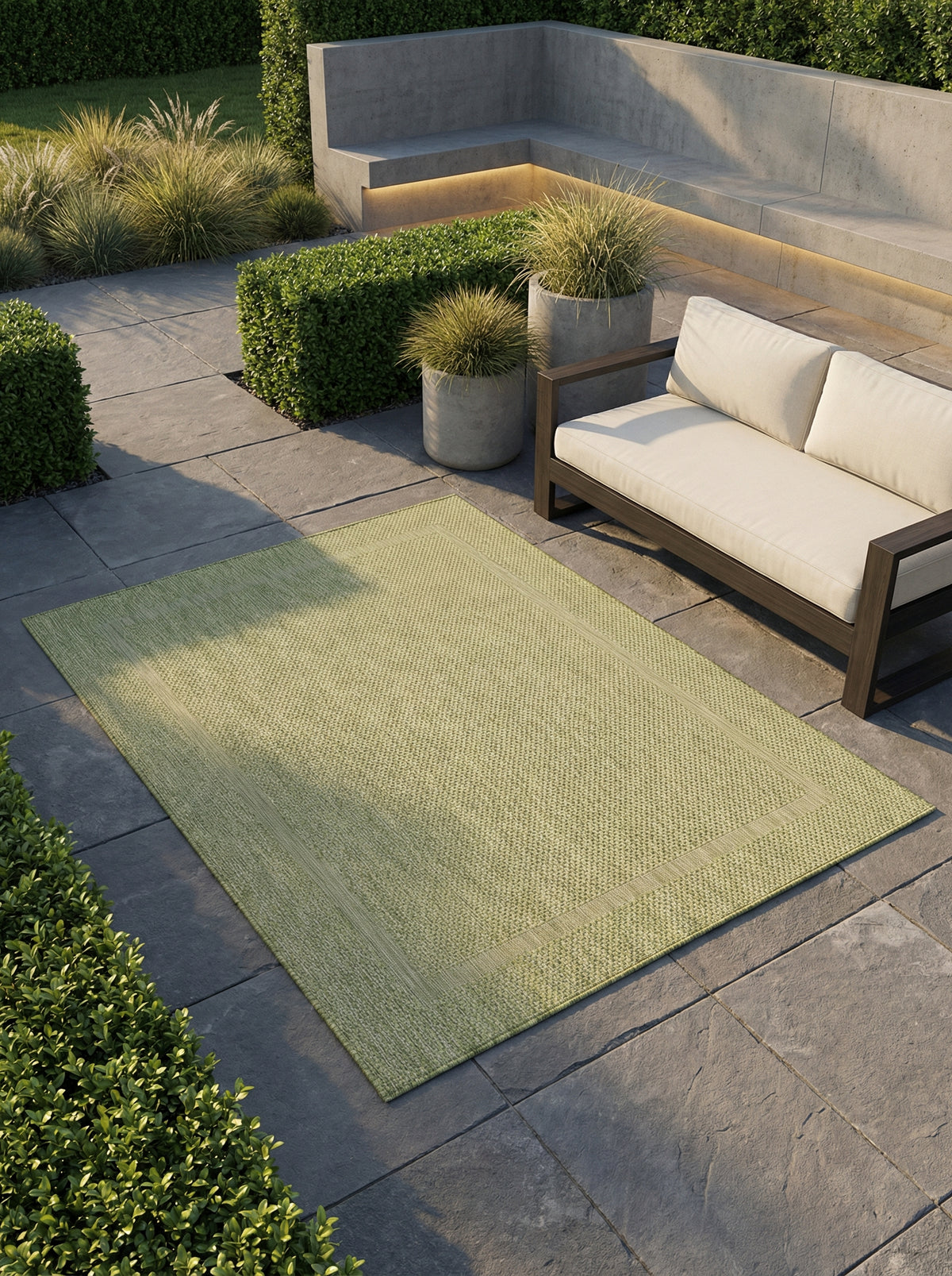 Outdoor-Teppich Einfarbig – Waschbar & Wetterfest für Balkon & Terrasse – Ansicht 5