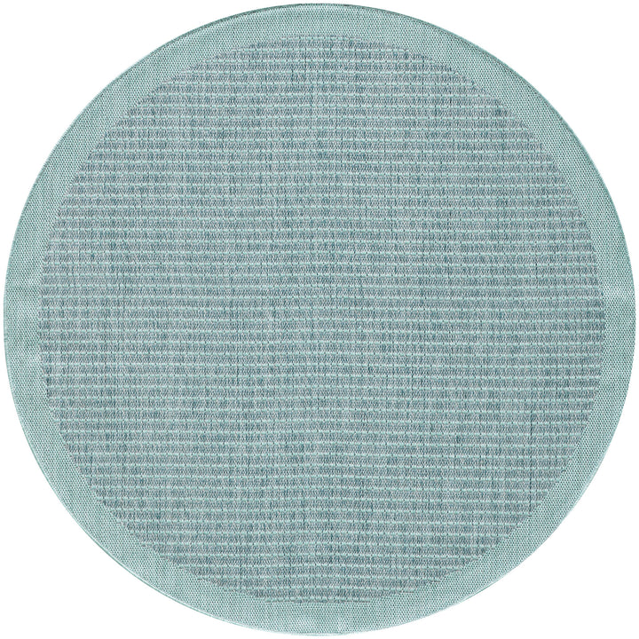 Teppich Outdoor Flachgewebe Uni-Farbe Polypropylen Balkon_Rund_