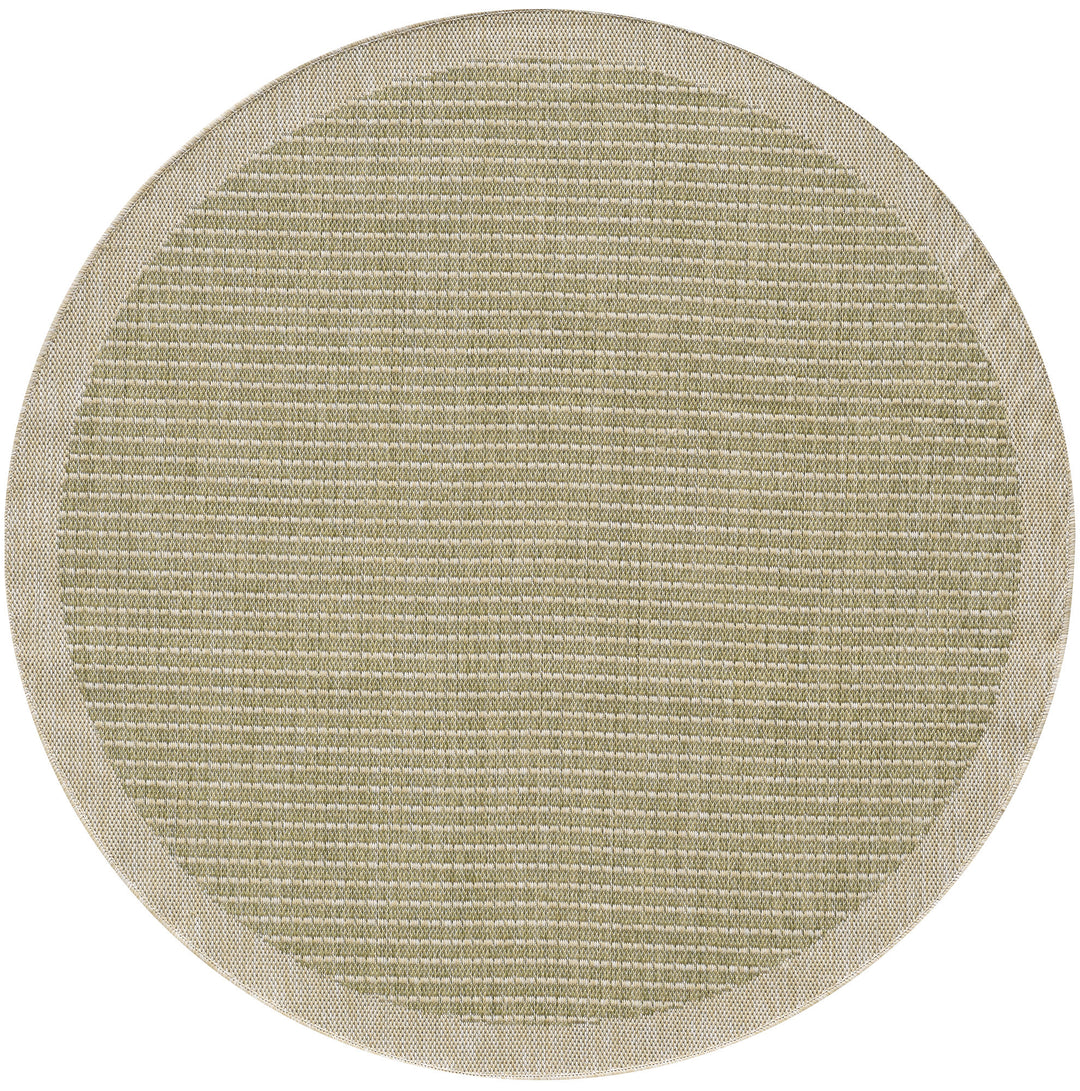 Teppich Outdoor Flachgewebe Uni-Farbe Polypropylen Balkon_Rund_