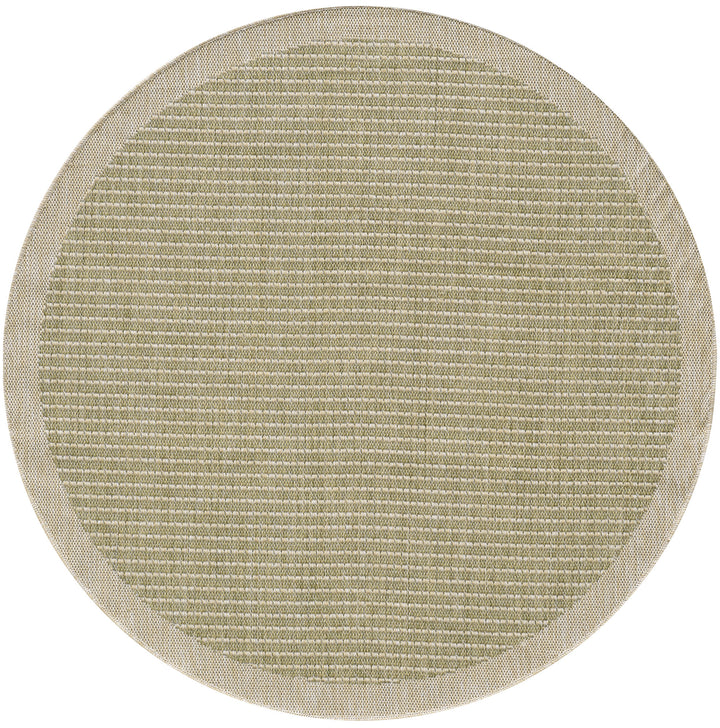 Teppich Outdoor Flachgewebe Uni-Farbe Polypropylen Balkon_Rund_