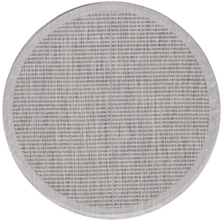 Teppich Outdoor Flachgewebe Uni-Farbe Polypropylen Balkon_Rund_