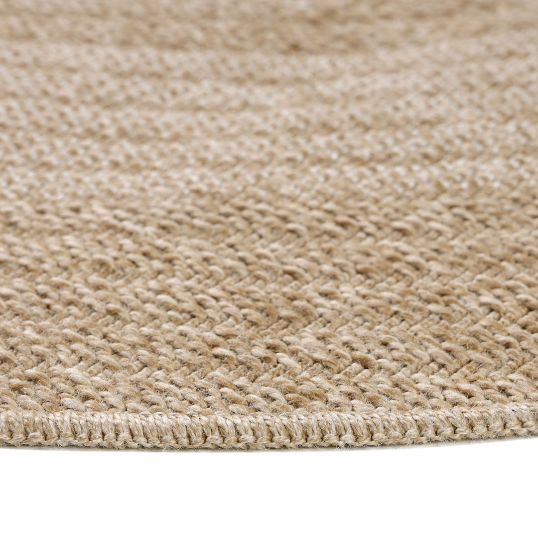 Teppich Outdoor Flachgewebe Vintage Polypropylen Balkon_Rund_