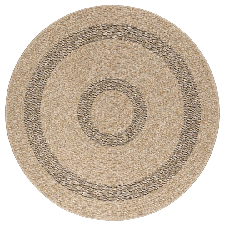 Teppich Outdoor Flachgewebe Vintage Polypropylen Balkon_Rund_