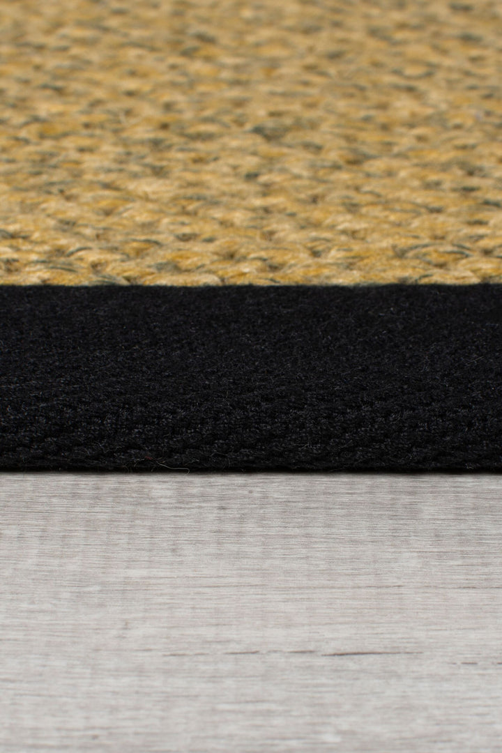 Teppich Sisal-Look Flachgewebe für Indoor &amp;amp; Outdoor  - Pflegeleicht und Schmutzabweisend mit Bordüre_Läufer_