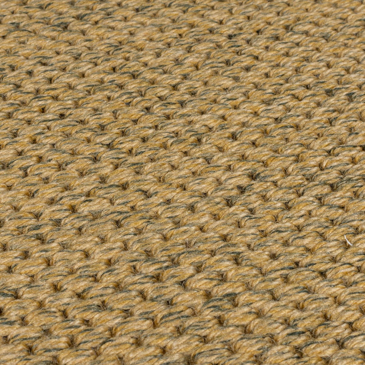 Outdoor Teppich Sisal Bordüre - Balkon schmutzabweisend_Natur-Blau_Läufer_
