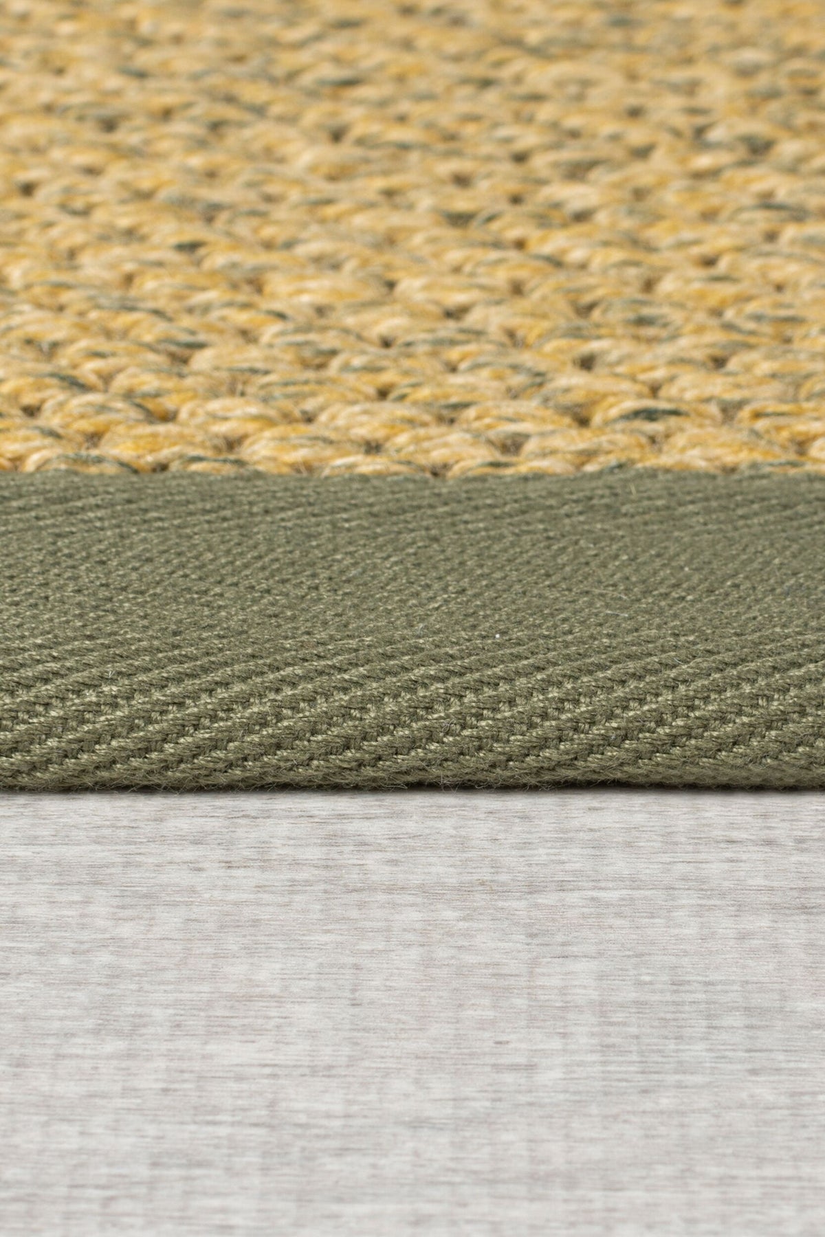 Teppich Sisal-Look Flachgewebe für Indoor & Outdoor  - Pflegeleicht und Schmutzabweisend mit Bordüre_Läufer_