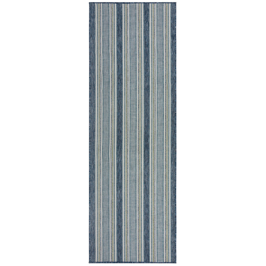 Outdoor Teppich Streifen Muster - Geometrisch - Terrasse schmutzabweisend_Läufer_