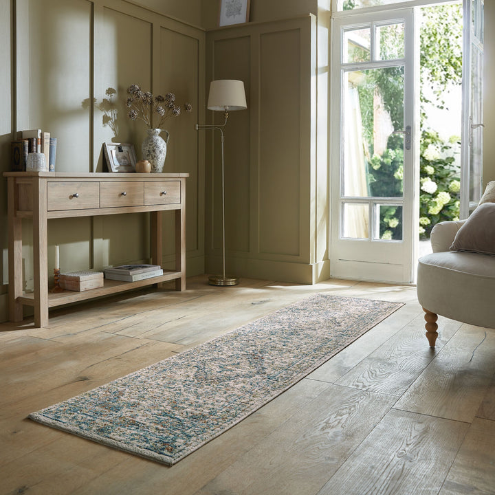 Orientteppich Vintage Medallion-Muster - Wohnzimmer_Multicolor-Erdtöne_Läufer_