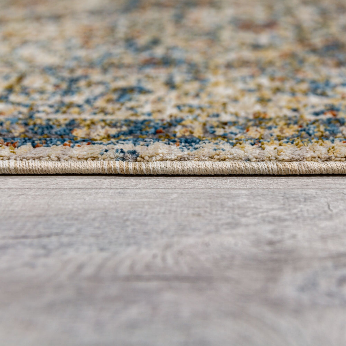 Teppich Vintage Medaillon-Muster  - Recycelt  - Fußbodenheizung geeignet_Läufer_