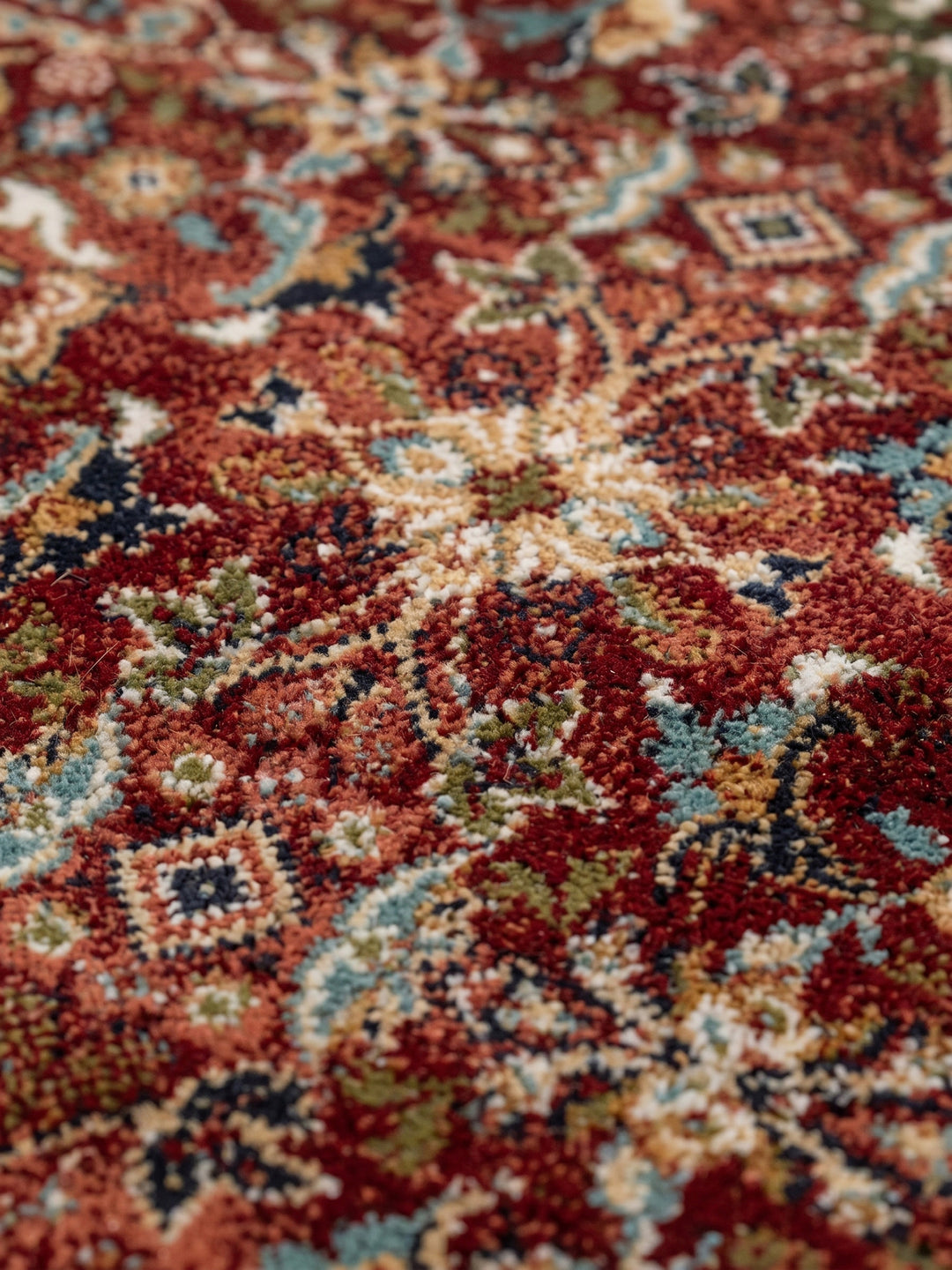 Teppich Rot Farbdetail Muster_