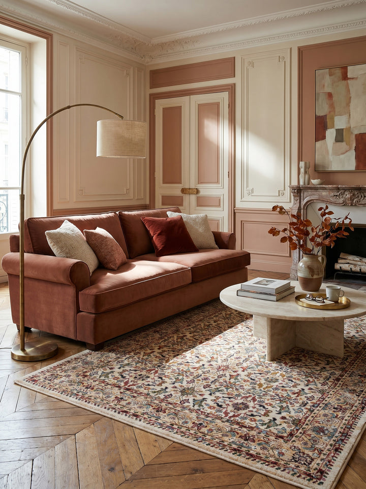 Teppich Natur rechteckig Editorial Styling_