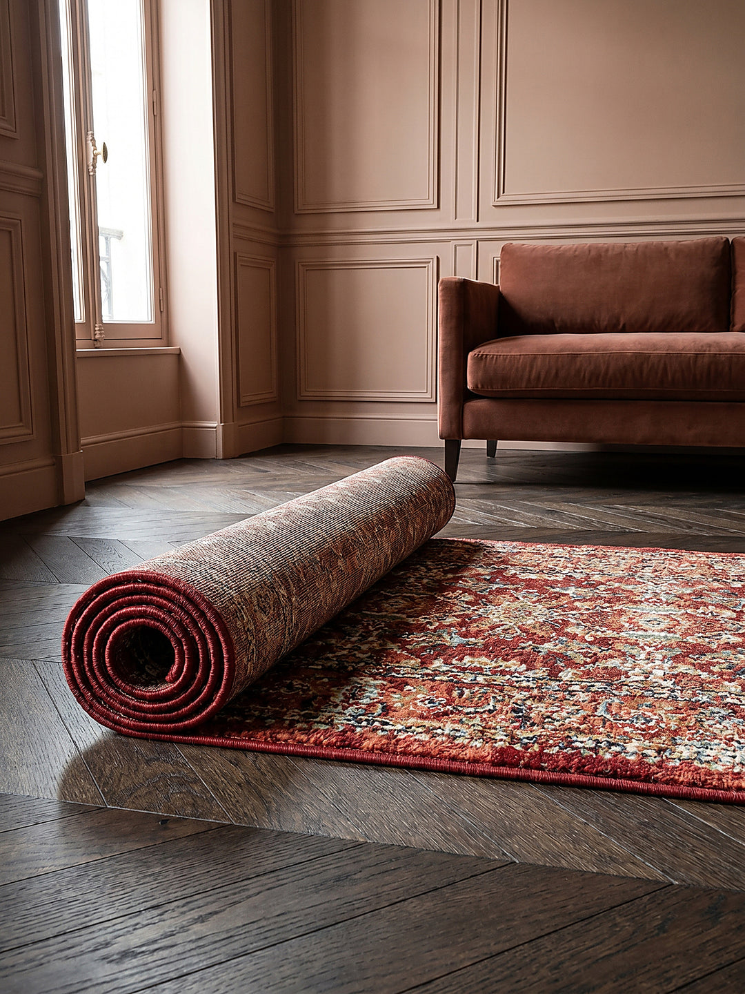 Teppich Rot Läufer Editorial Styling_