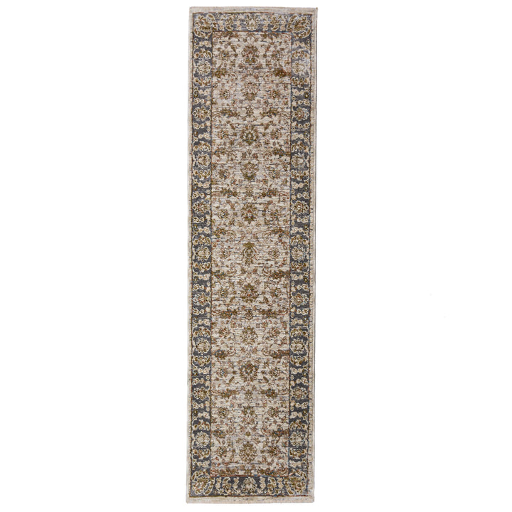 Orientteppich Vintage Blumen-Muster - Wohnzimmer_Läufer_