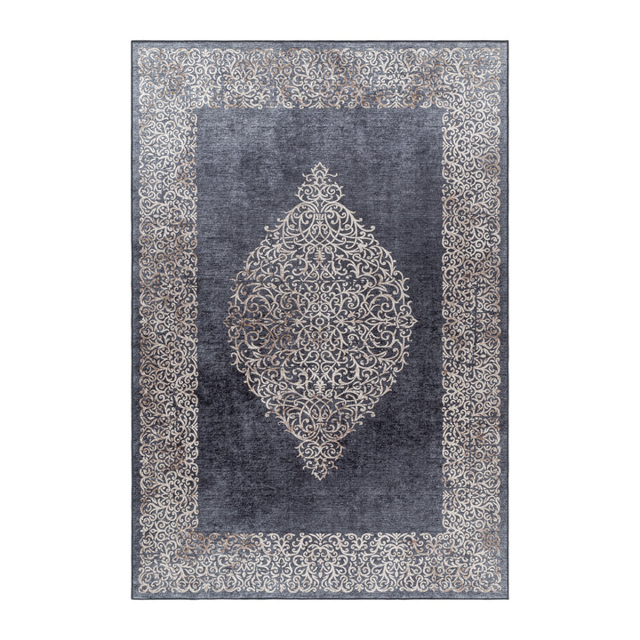 Teppich Waschbar Flachgewebe Barock Polyester Wohnzimmer_Läufer_