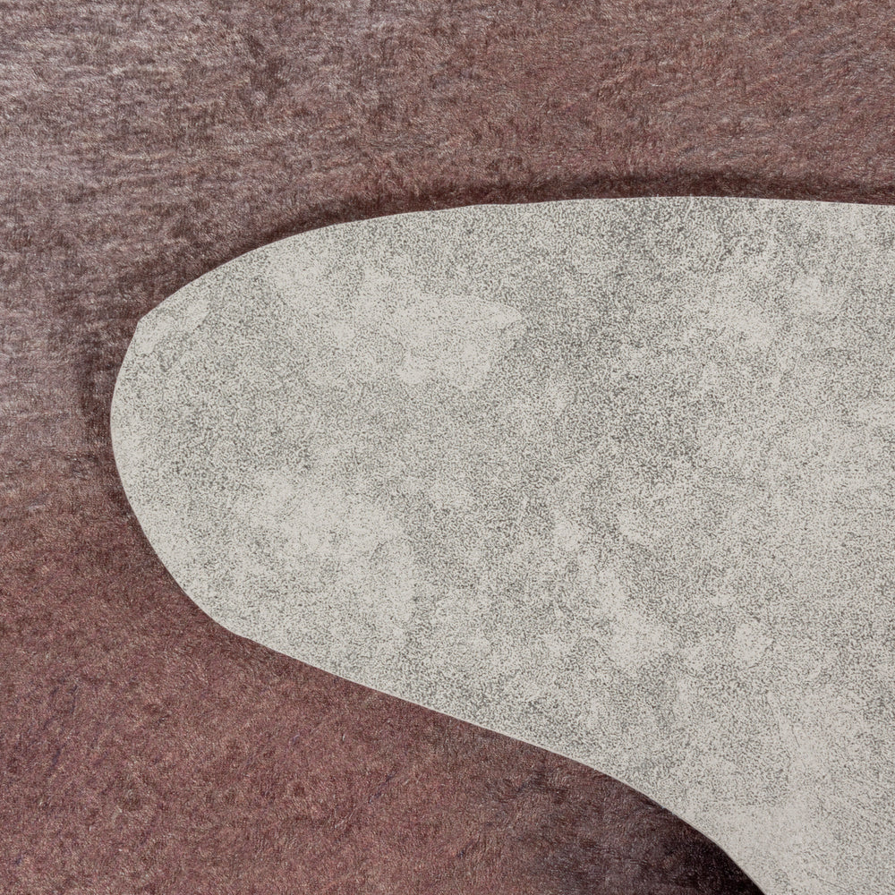 Teppich Waschbar Flachgewebe Kuhfell-Imitat Polyester Wohnzimmer_Sonderform_
