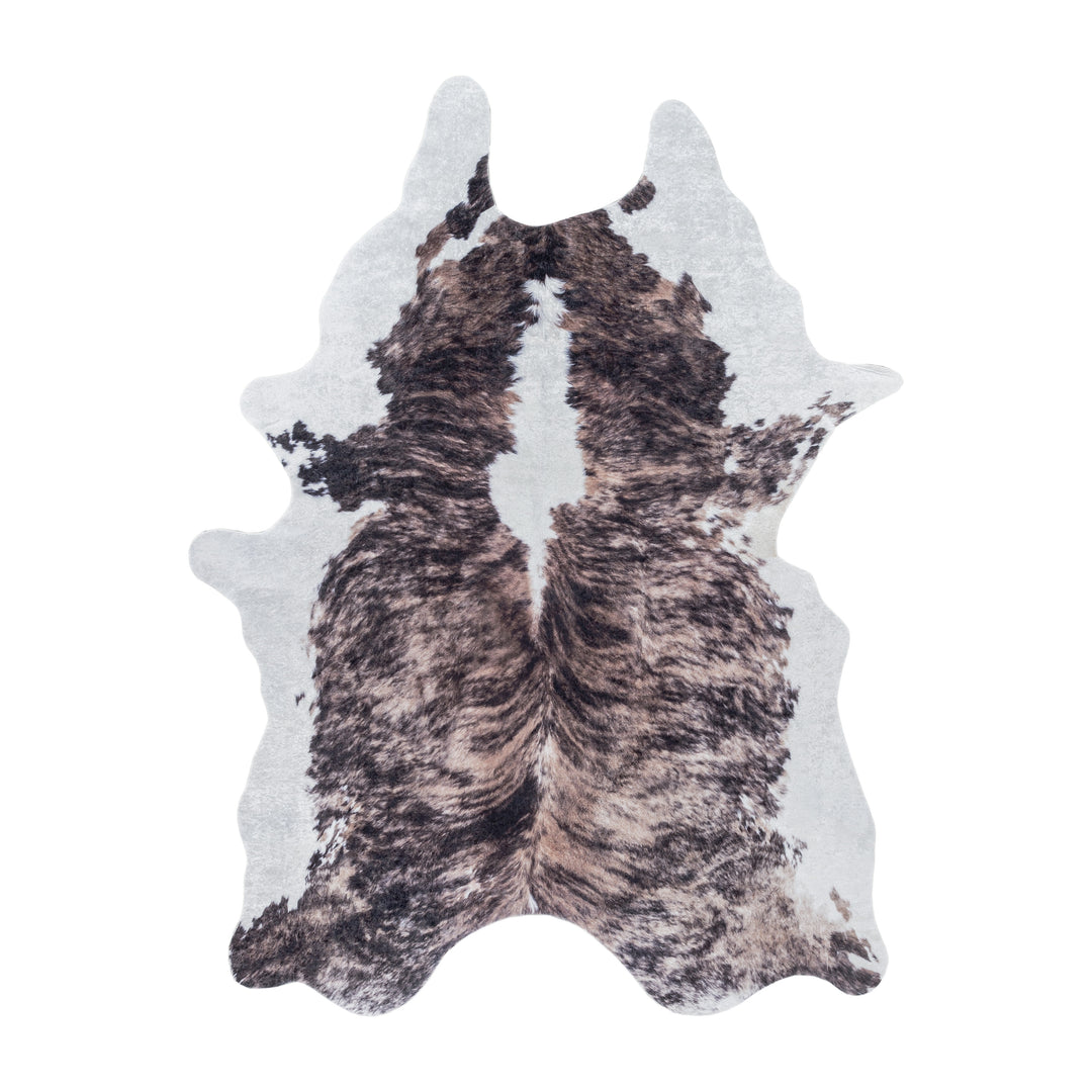 Teppich Waschbar Flachgewebe Kuhfell-Imitat Polyester Wohnzimmer_Sonderform_
