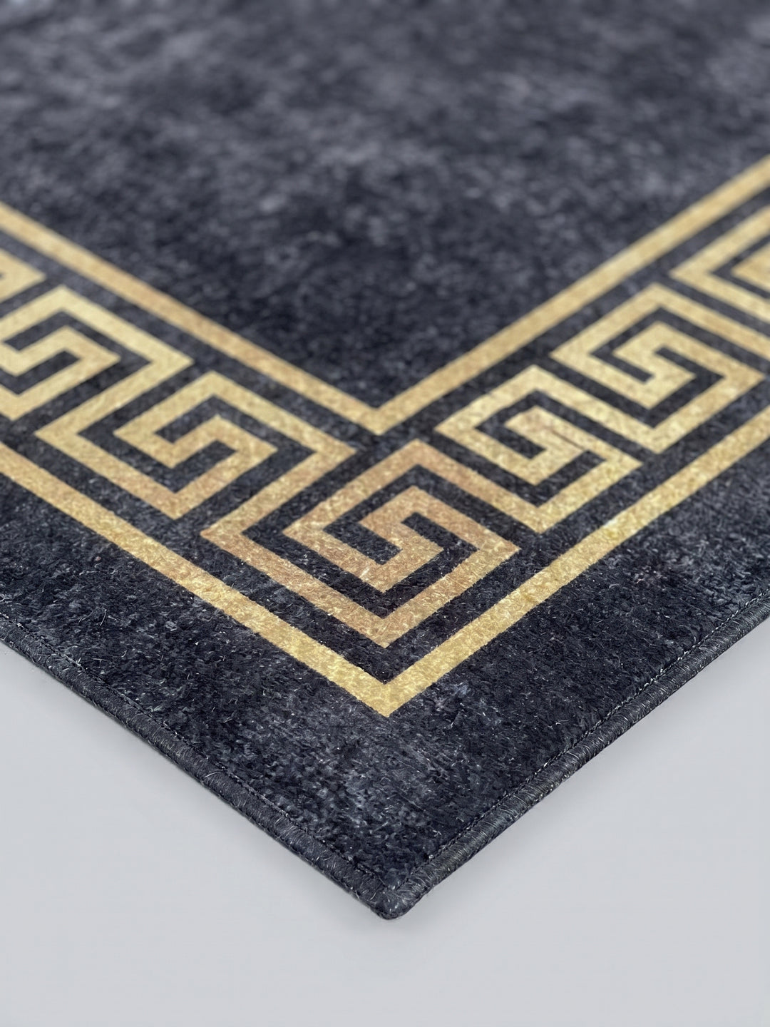 Teppich Schwarz rechteckig Farbdetail Muster_