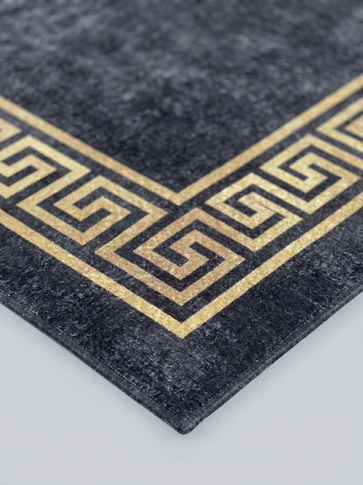 Teppich Schwarz rechteckig Farbdetail Muster_
