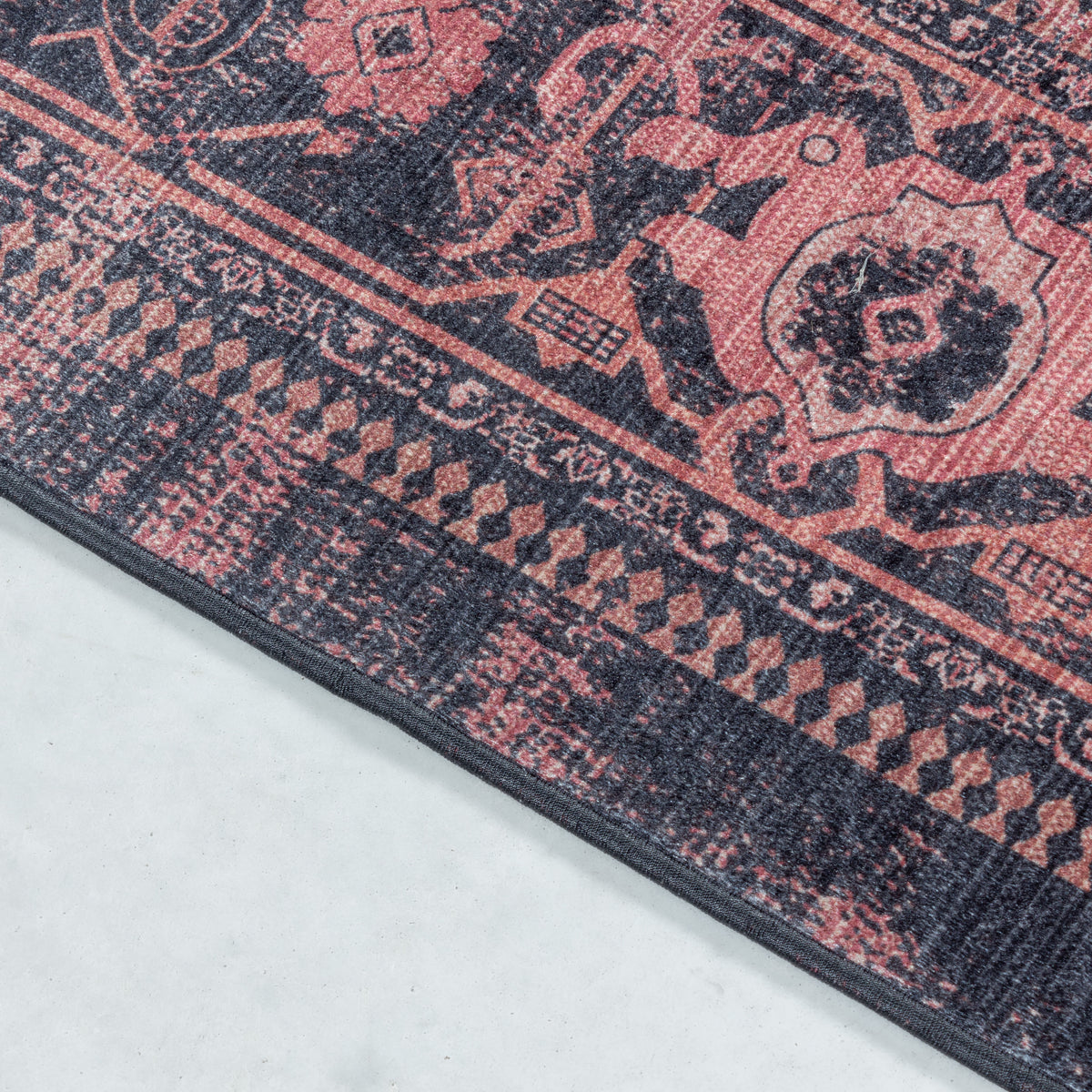 Teppich Waschbar Flachgewebe Orientalisch Polyester Wohnzimmer Läufer