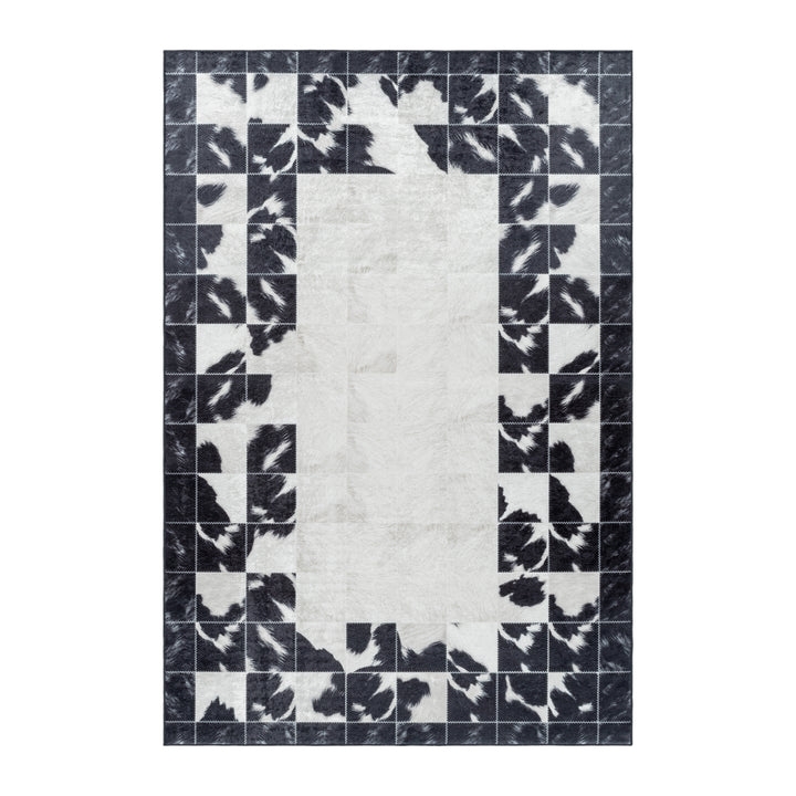 Teppich Waschbar Flachgewebe Patchwork Design Polyester Wohnzimmer_Läufer_