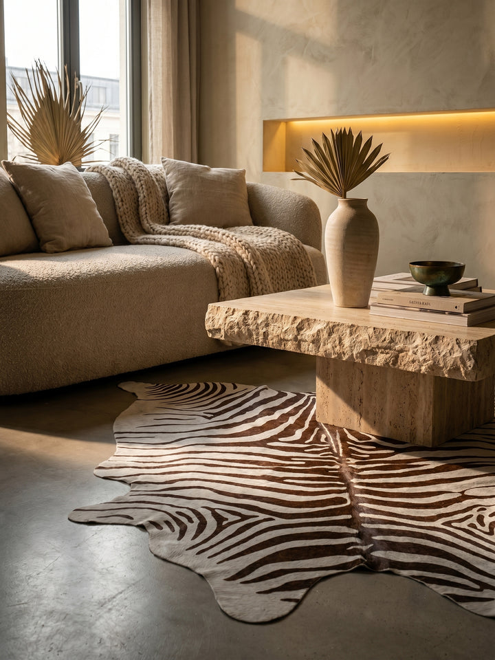 Teppich Brown rechteckig Textur Nahaufnahme Detail_