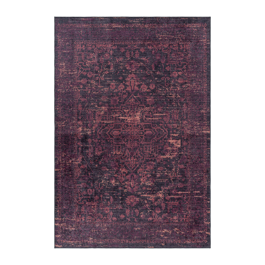Teppich Waschbar Flachgewebe Vintage Look Polyester Wohnzimmer_Läufer_