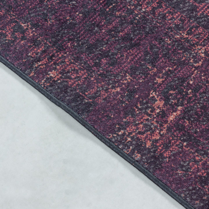 Teppich Waschbar Flachgewebe Vintage Look Polyester Wohnzimmer_Läufer_