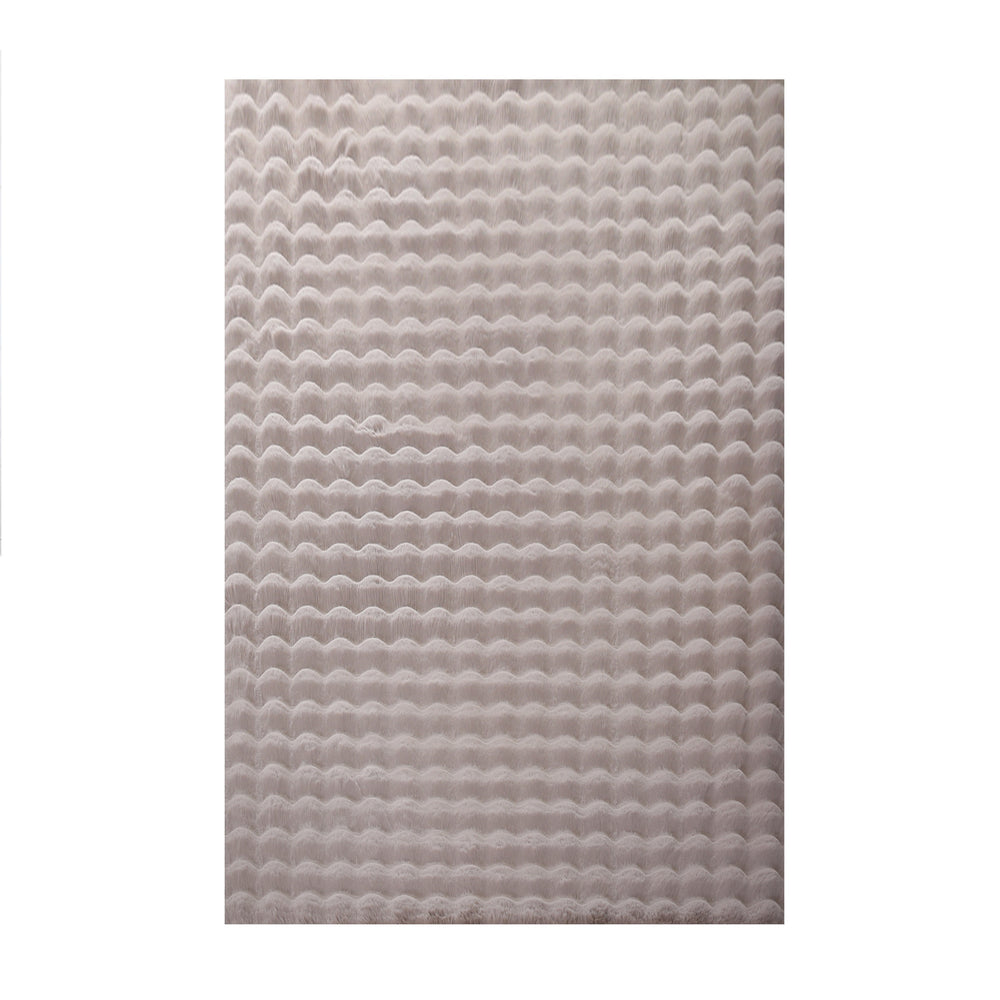 Teppich Waschbar Hochflor Uni Polyester Wohnzimmer_Läufer_
