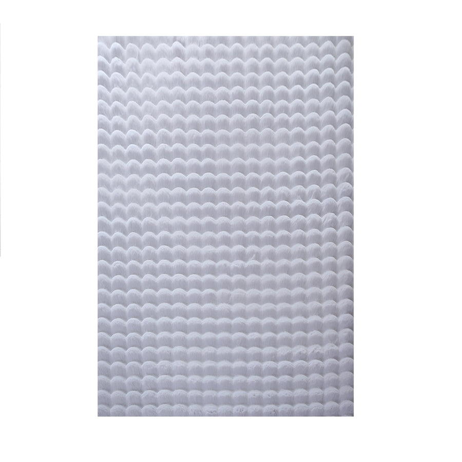 Teppich Waschbar Hochflor Uni Polyester Wohnzimmer_Läufer_