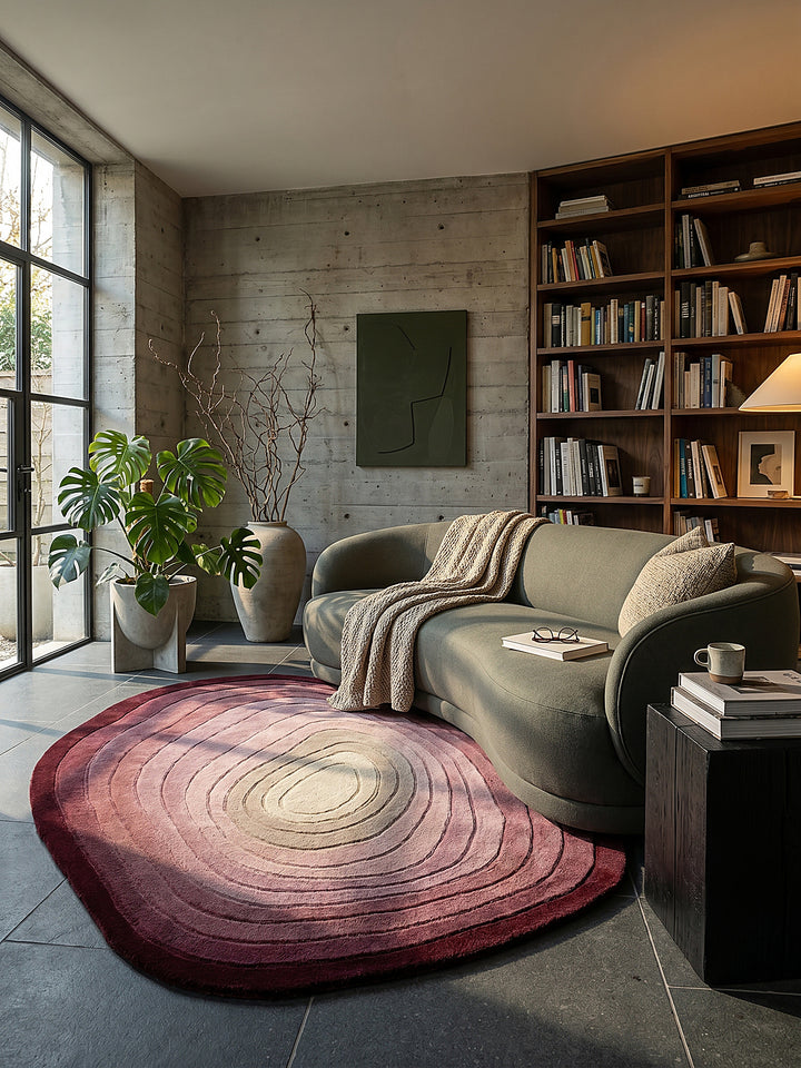 Teppich Mulberry rechteckig im modernen Wohnzimmer_