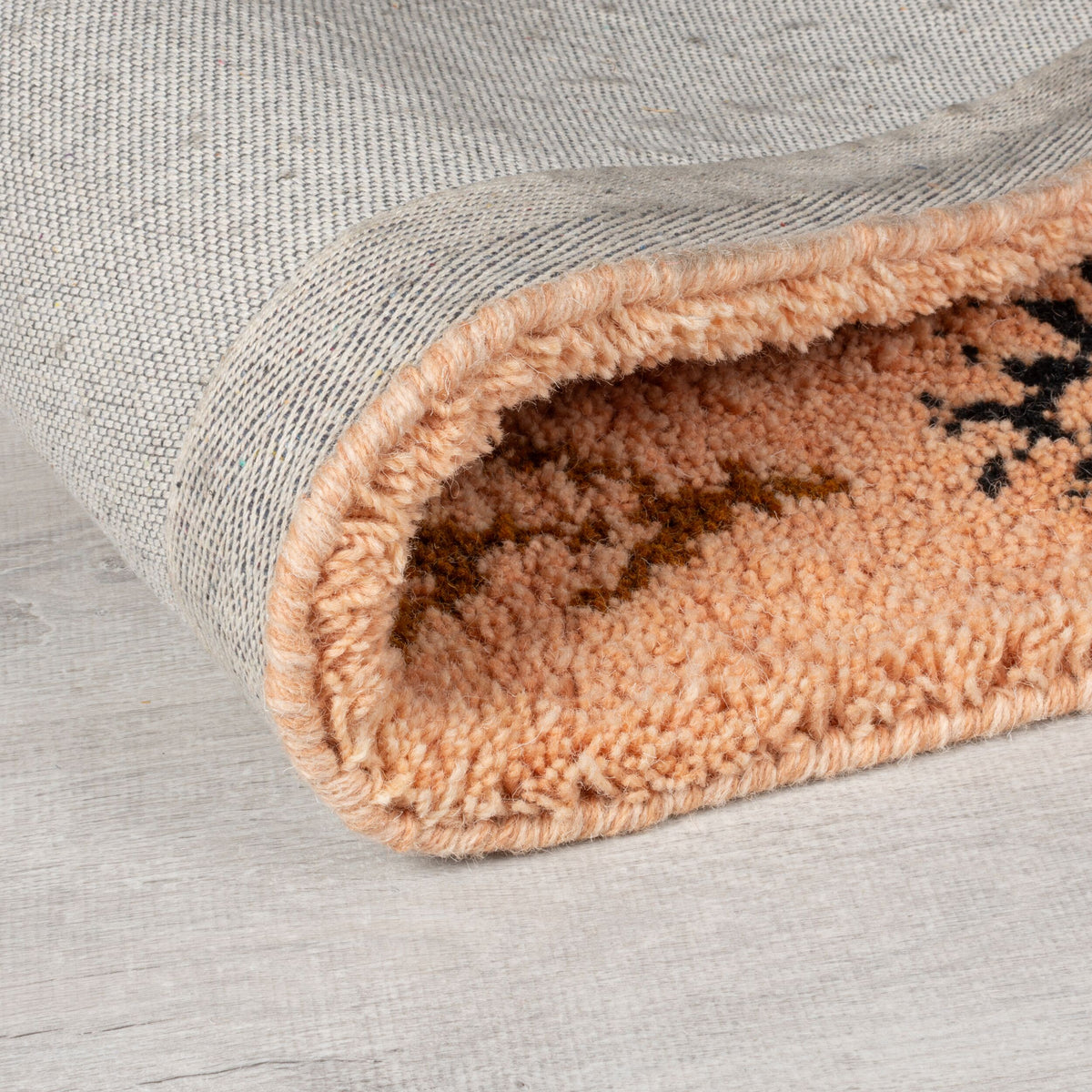 Wollteppich Hochflor Rauten - Ethno (Berber) - Schlafzimmer Rechteckig