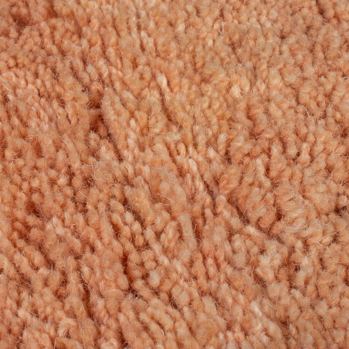 Wollteppich Hochflor Rauten - Ethno (Berber) - Schlafzimmer_Pfirsich_Rechteckig_