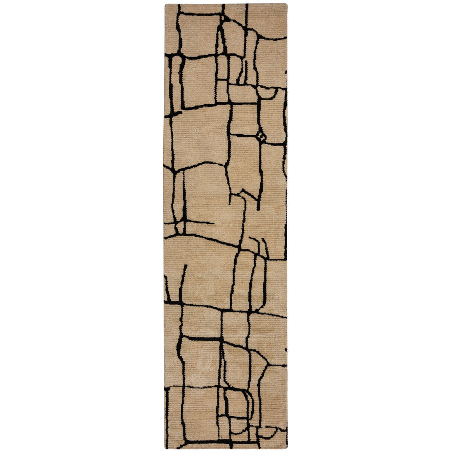 Teppich Kurzflor Bruchlinien Muster - Abstrakt - Wohnzimmer_Läufer_