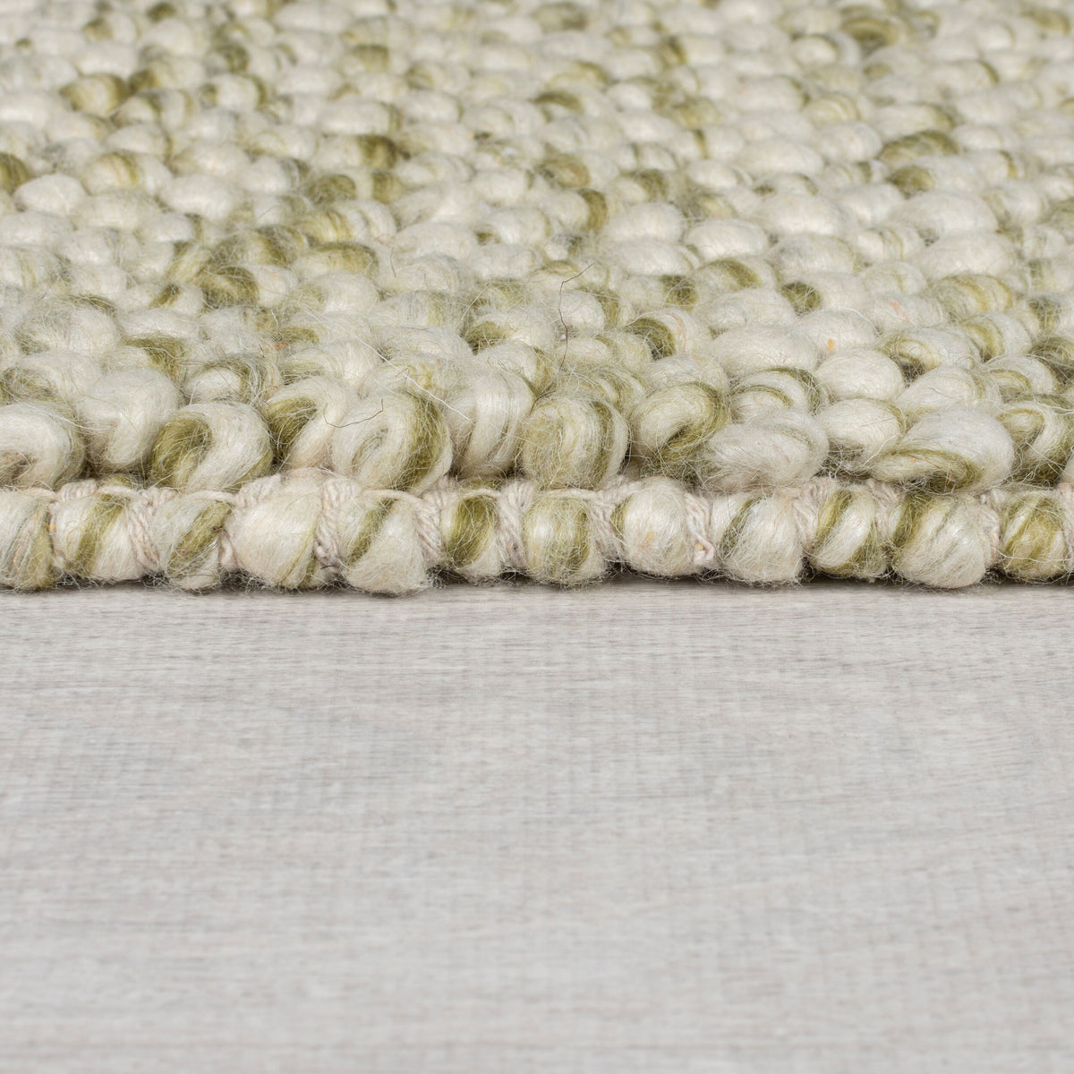 Teppich aus Wolle-Polyester-Mischung - handgewebt - mit texturiertem Noppeneffekt - strapazierfähig und pflegeleicht_Rechteckig_