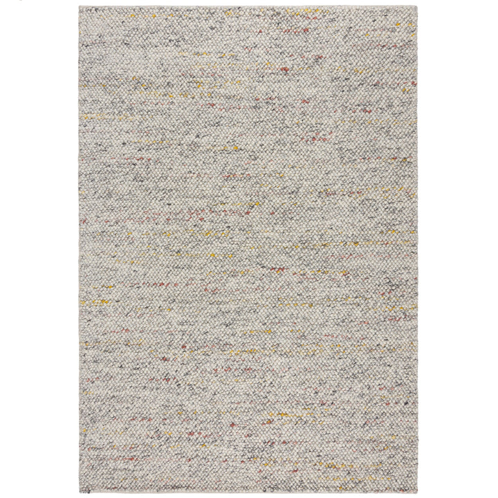 Teppich aus Wollmischung - handgewebt mit stilvollem Noppeneffekt - strapazierfähig_Rechteckig_