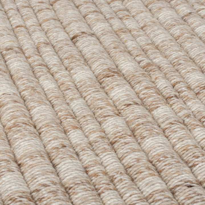 Teppich Kurzflor Farmhaus Unifarben - Wohnzimmer_Beige_Läufer_