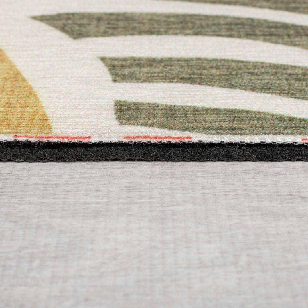 Teppich maschinenwaschbar  - Pflegeleicht &amp; Rutschfest  - Modernes Abstraktes Design für Wohnräume_Rechteckig_