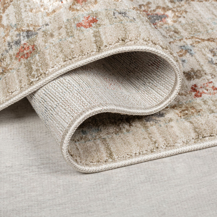 Teppich Kurzflor Persisch Floral Muster - Orientalisch - Wohnzimmer_Rechteckig_